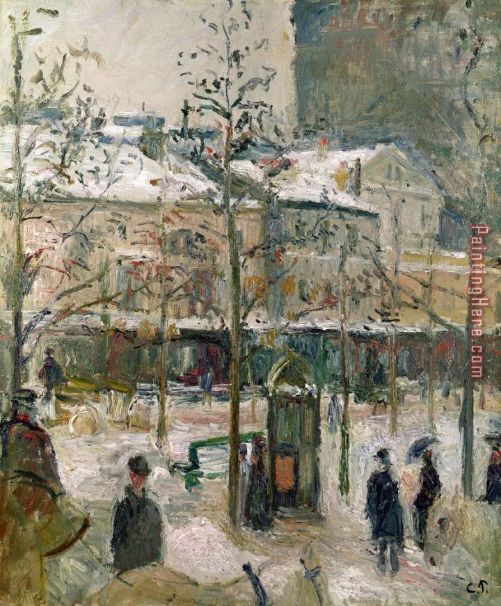 Camille Pissarro Boulevard de Rocheouart in Snow